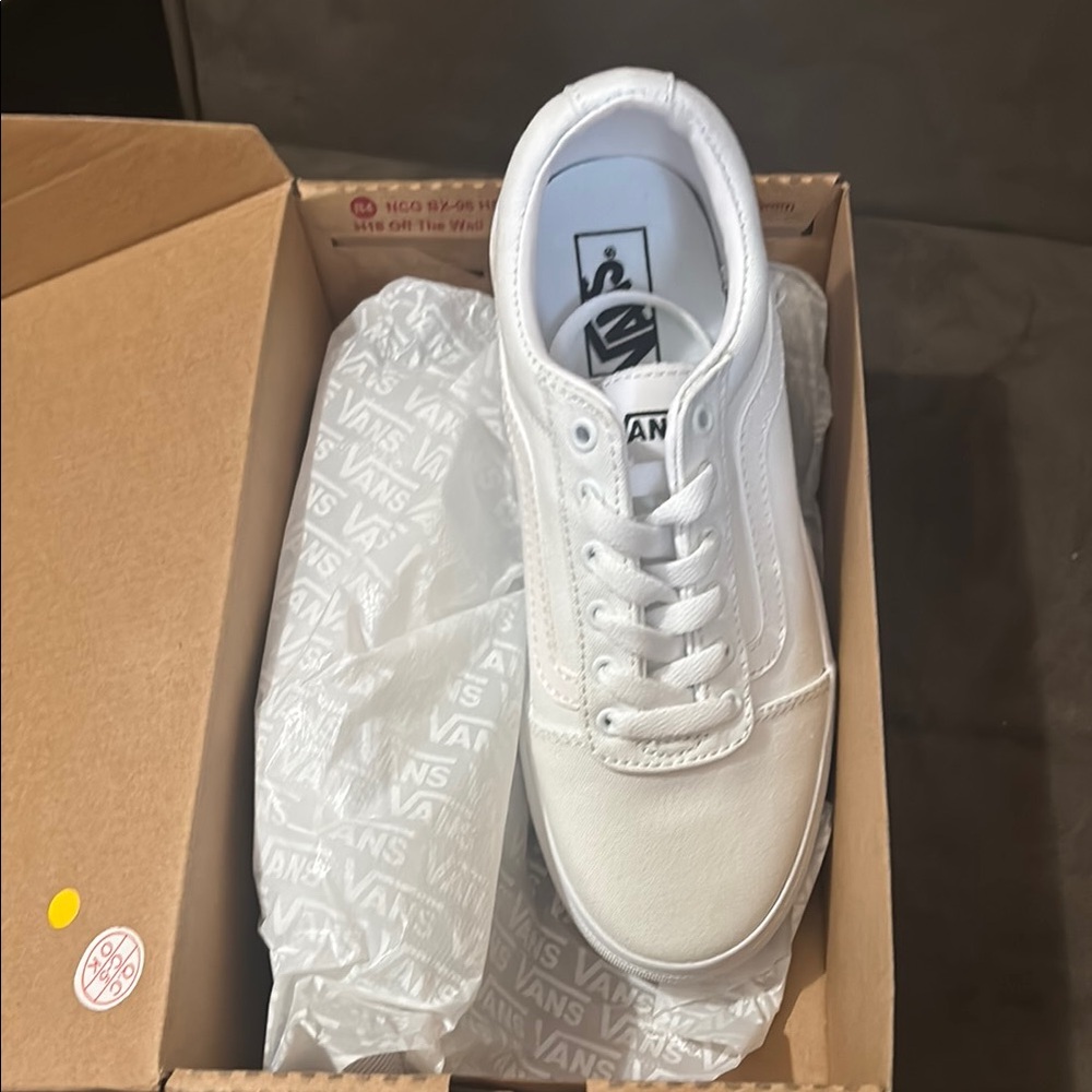 Vans All-White Low-Top Sneakers
